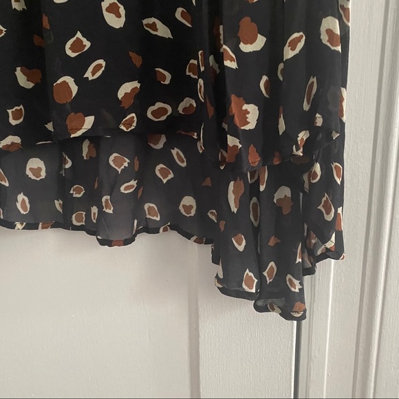 Anthropologie Black Print Dress Size 8 - Picture 2 of 8